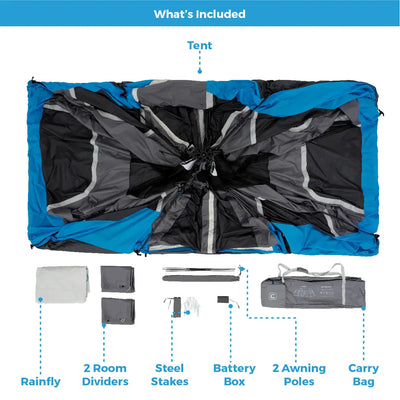 Core Equipment 12 Person Lighted Instant Cabin Tent 18’ x 10’
