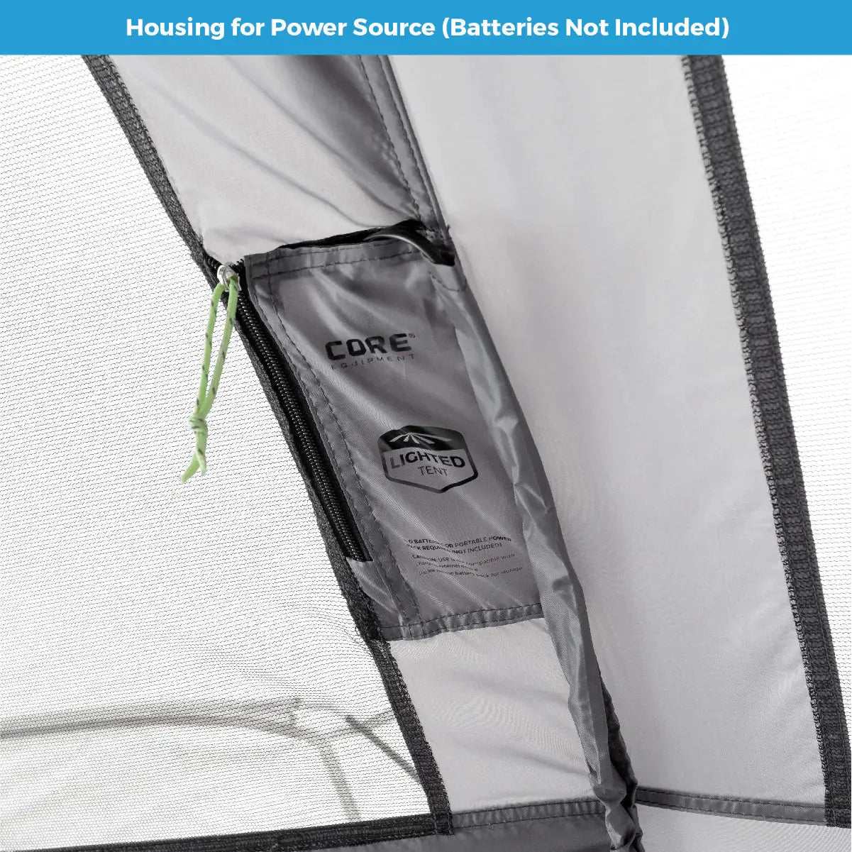 Core Equipment 12 Person Lighted Instant Cabin Tent 18’ x 10’