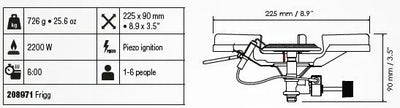 Primus Frigg Stove Robust Propane Burner