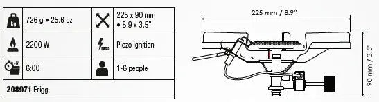 Primus Frigg Stove Robust Propane Burner