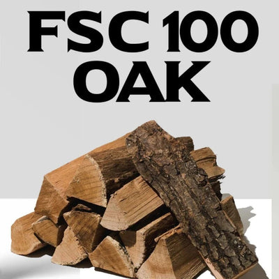 Bad Axe Oak Firewood — close-up of dense oak grain and texture.