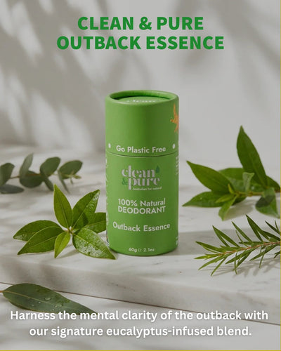 Clean & Pure Outback Essence Natural Deodorant 60g - Shop  Deodorant at  Trekaline