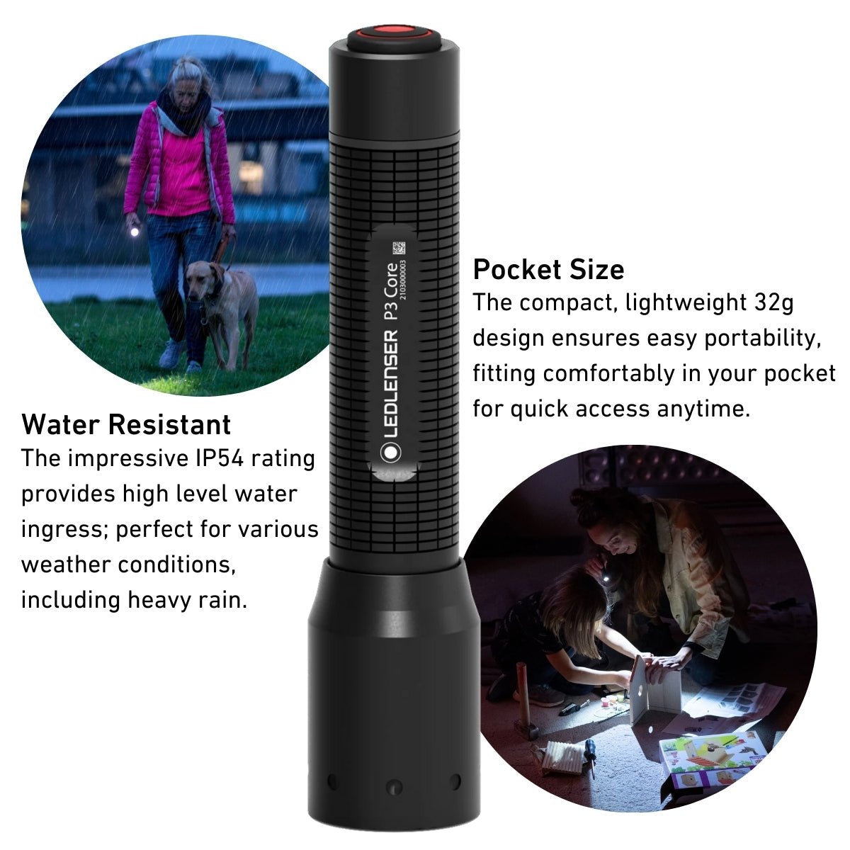 Ledlenser P3 Core Edition Compact Flashlight - Shop  Flashlights at  Trekaline