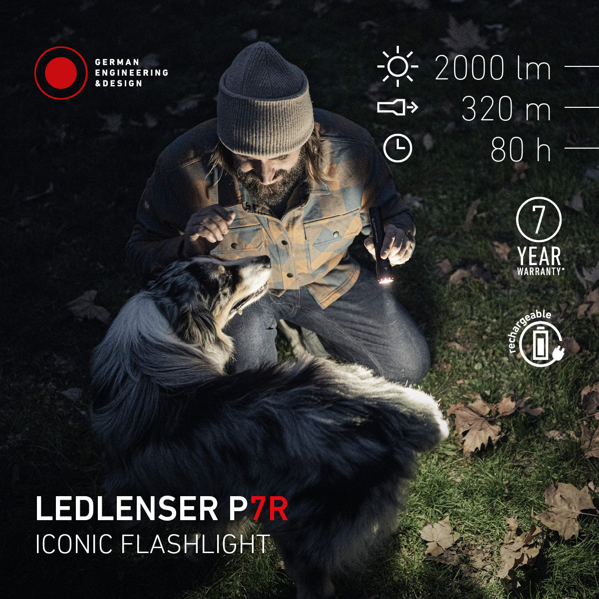 Ledlenser P7R Rechargeable Flashlight - Shop  Flashlights at  Trekaline