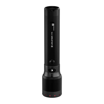 P7R rechargeable flashlight with USB-C charging and mode select ring for versatile lighting.