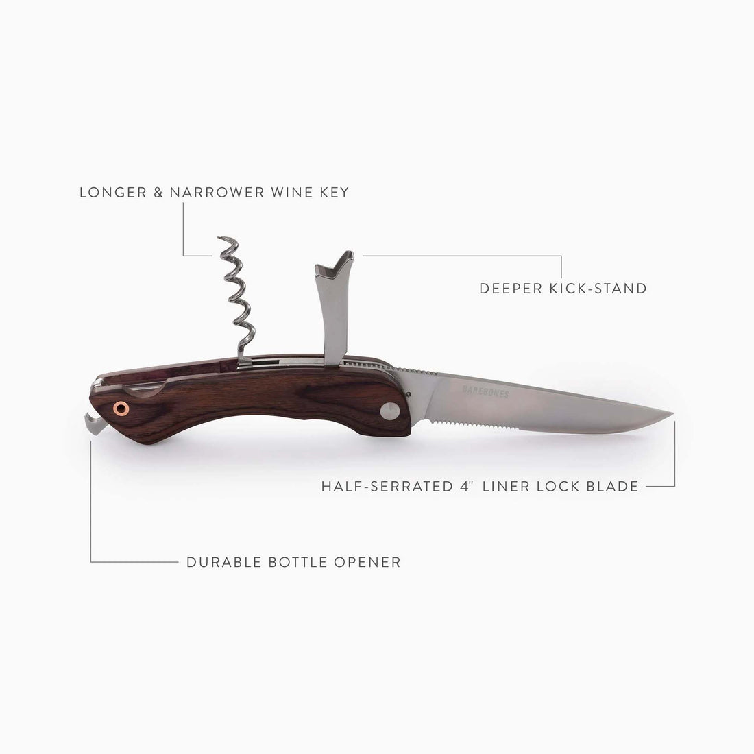 Provisions Corkscrew Knife - Shop  Multi-Tools at  Trekaline