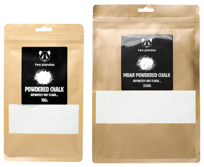 Two Pandas Powdered Chalk 100g Pouch - Shop  Climbing Chalk at  Trekaline
