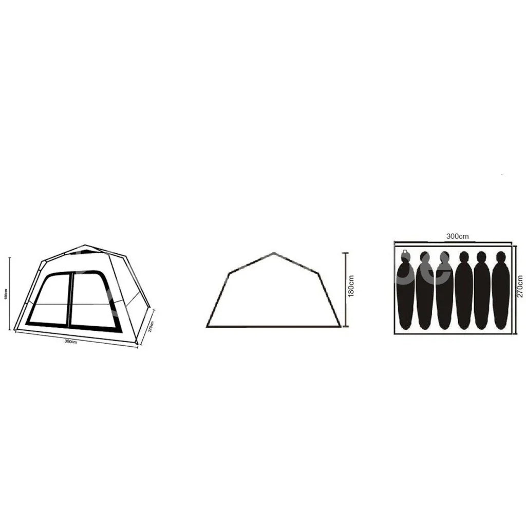 Procamp Cube Family Camping Tent 6 Person - Shop  Camping Tents at  Trekaline