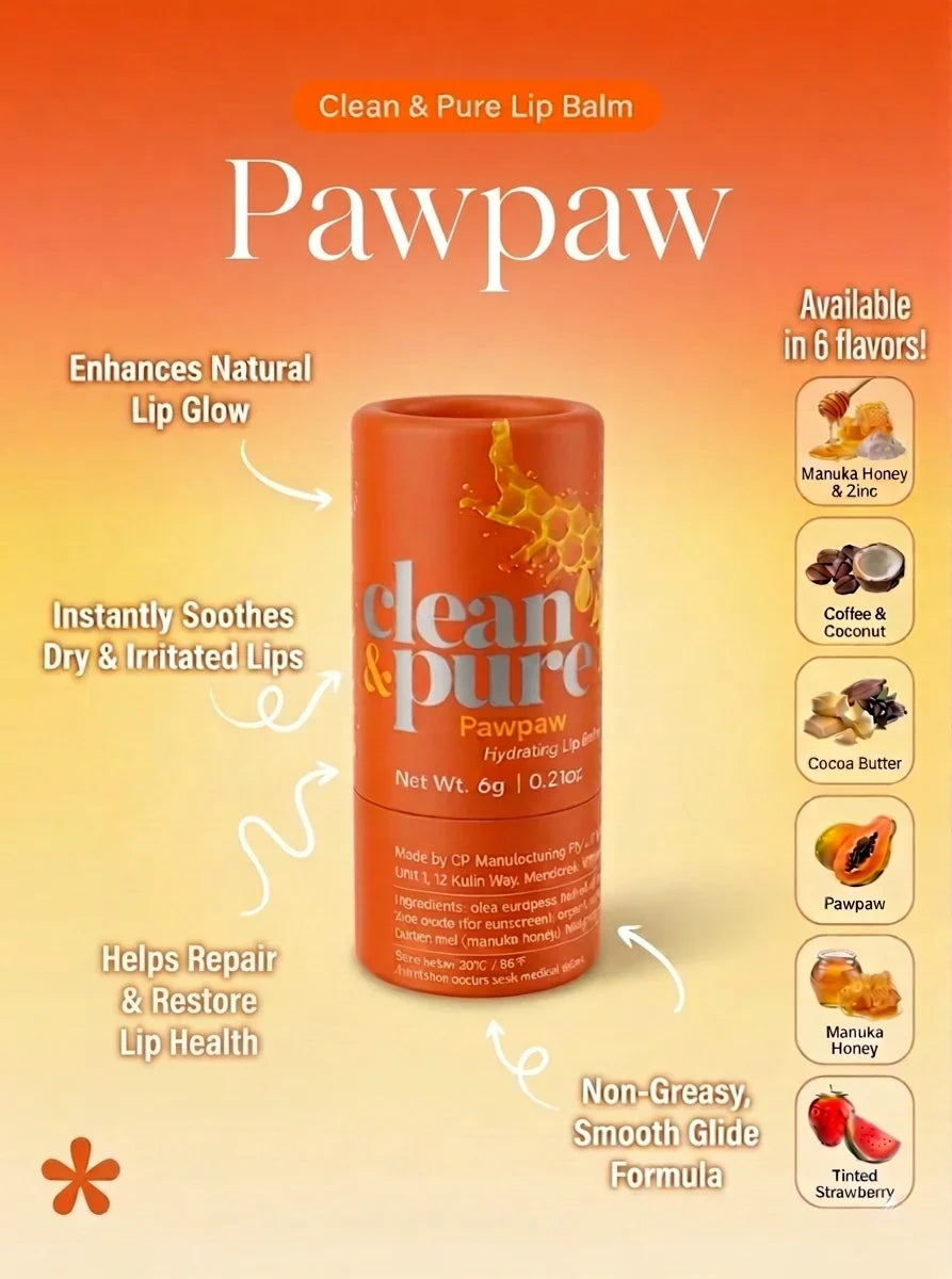 Clean & Pure Pawpaw Soothing Lip Balm - Shop  Lip Balm at  Trekaline