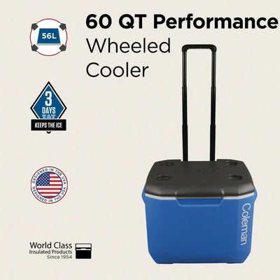 Coleman Performance Wheeled Icebox Cooler 57L - Shop  Hard-sided Coolers at  Trekaline