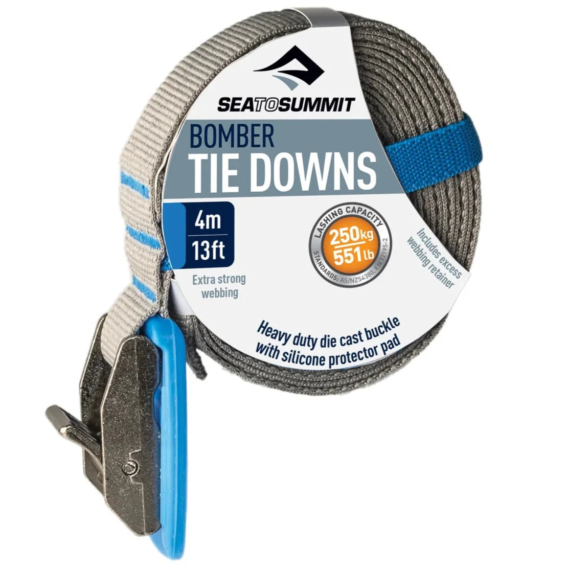 Sea to Summit Bomber Tie-down 4m Roof Strap - 13ft (Blue)