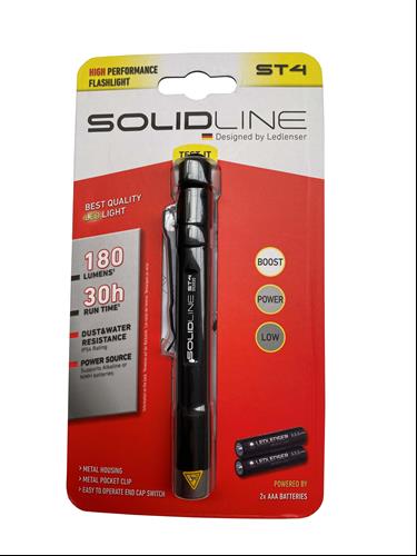 Ledlenser Solidline ST4 Aluminum Penlight - Shop  Flashlights at  Trekaline