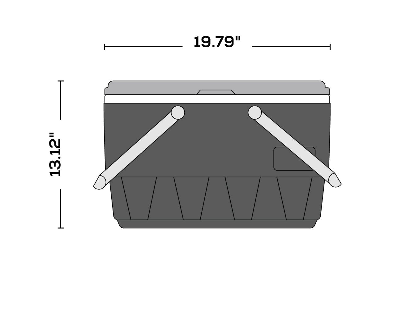 Retro Picnic Basket 25Qt / 23L Cooler - Shop  Hard-sided Coolers at  Trekaline