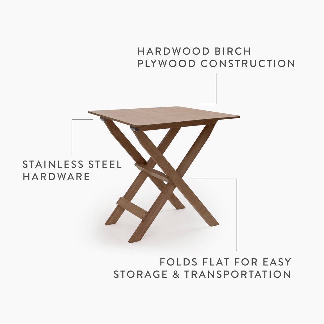 Barebones Ridgetop Wood Folding Table - Shop  Camp Tables at  Trekaline