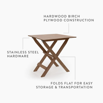 Barebones Ridgetop Wood Folding Table - Shop  Camp Tables at  Trekaline