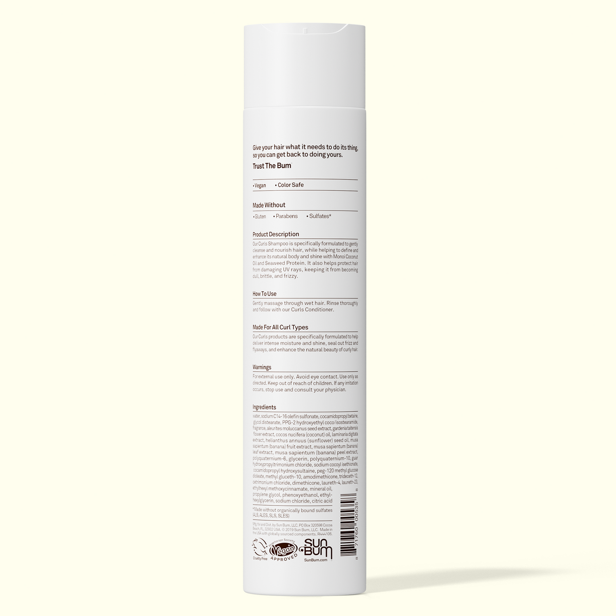 Sun Bum Curls Shampoo for Curly Hair - Shop Hair Care at Trekaline