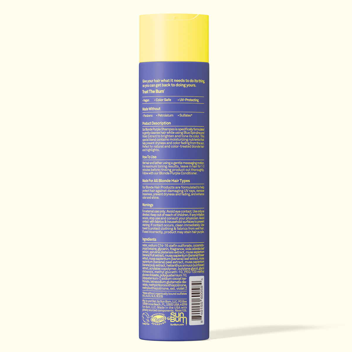 Sun Bum Blonde Purple Shampoo