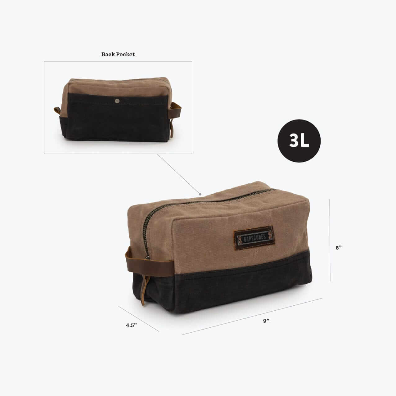 Barebones Neelum Dopp Kit toiletry bag - Shop  Toiletry Bags at  Trekaline