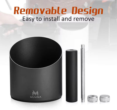 Muvna Metal Espresso Knock Box Black [QA Specs]