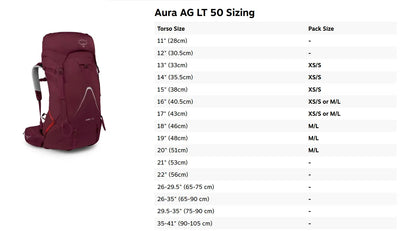 Osprey Aura AG LT 50 Backpacking Pack - Women - Shop  Backpacking Packs at  Trekaline