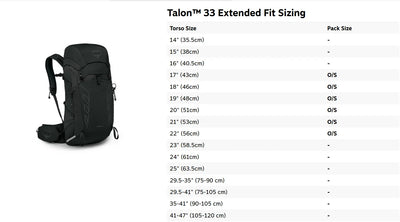 Osprey Talon 33 Hiking Daypack Extended Fit - Men - Shop  Daypacks at  Trekaline