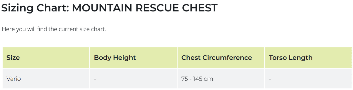 Edelrid Mountain Rescue Chest Harness