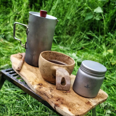SilverAnt Titanium Container used for UAE desert camping