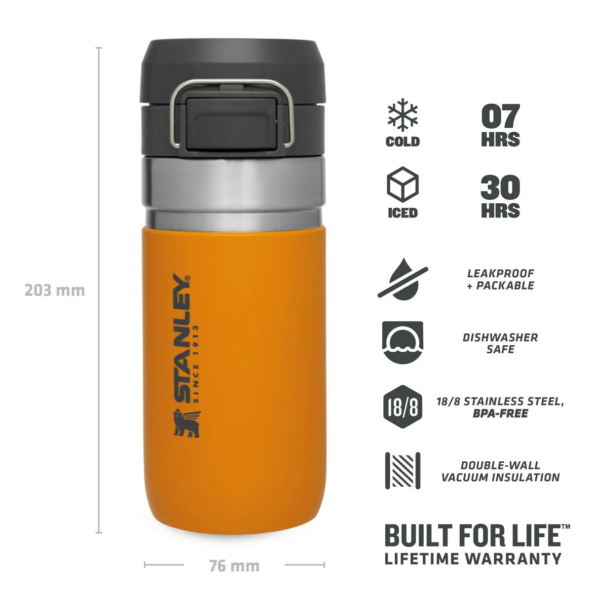 Stanley Go Quick Flip Water Bottle Travel Cup - 16 oz / 470 ml