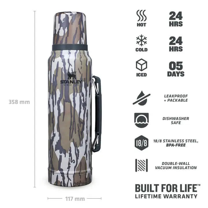 Classic Legendary Bottle (Mossy Oak) - 34 oz / 1 L - Shop  Thermoses at  Trekaline