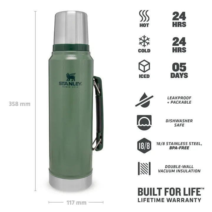 Stanley Classic Legendary Bottle 34 oz - Shop  Thermoses at  Trekaline