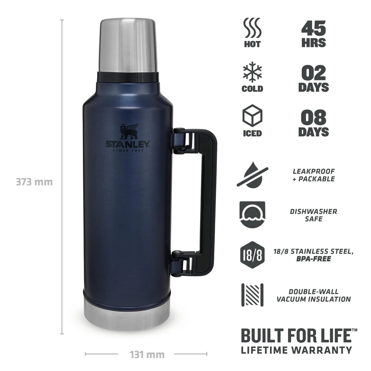 Stanley Classic Legendary Bottle 64 oz - Shop  Thermoses at  Trekaline
