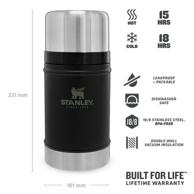 Stanley Classic Legendary Food Jar 24 oz - Shop  Food Storage Containers at  Trekaline