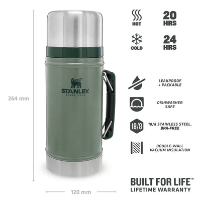 Stanley Classic Legendary Food Jar 32 oz - Shop  Food Storage Containers at  Trekaline