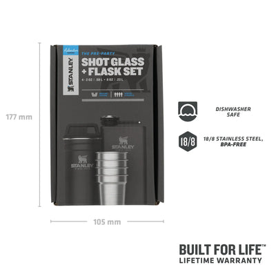 Stanley Adventure Pre-Party Shot Glass Flask Set - Shop  Flasks at  Trekaline