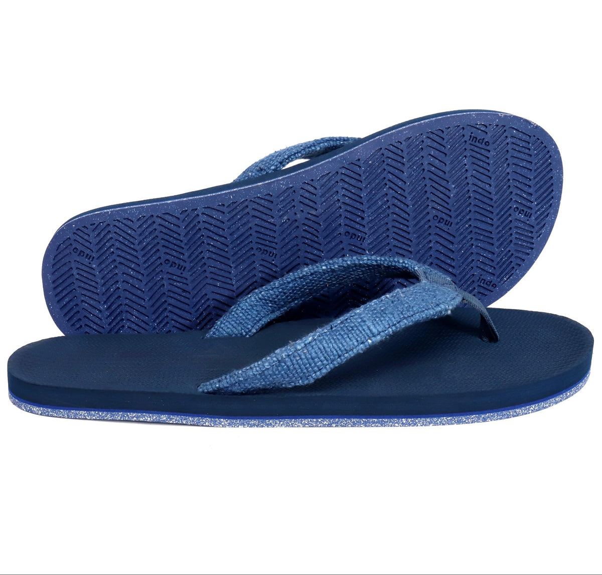 Indosole Men's Flip Flops Recycled Pable Straps