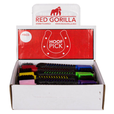 Red Gorilla Horse Hoof Pick Box of 18