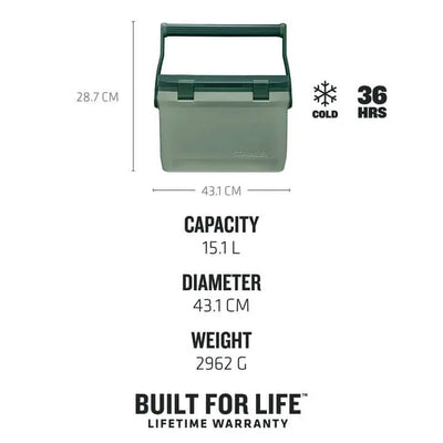 Adventure Easy Carry Outdoor Cooler - 15L - Shop  Hard-sided Coolers at  Trekaline
