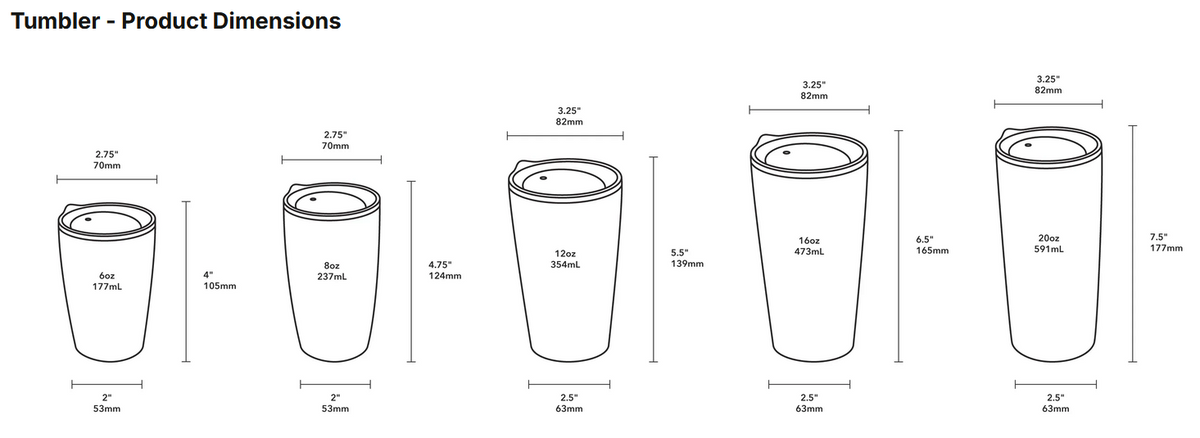 MiiR Insulated Stainless Steel Tumbler 8 oz - Shop Tumblers at Trekaline
