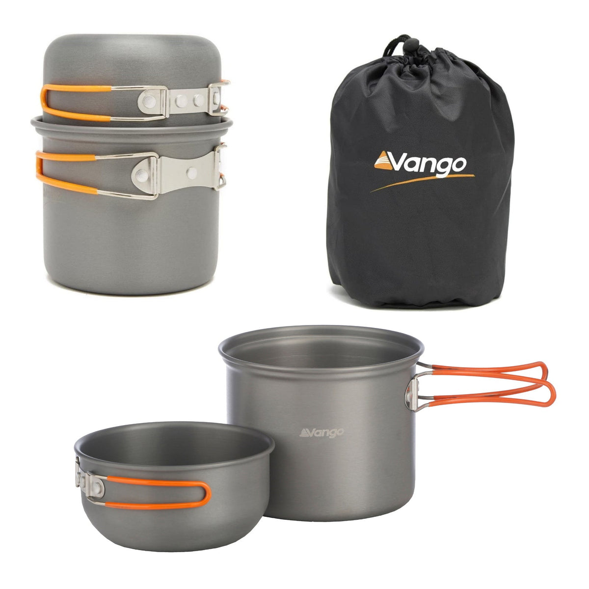 Vango Hard Anodised 1 Person Cook Kit - Shop  Cooksets at  Trekaline
