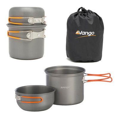 Vango Hard Anodised 1 Person Cook Kit - Shop  Cooksets at  Trekaline