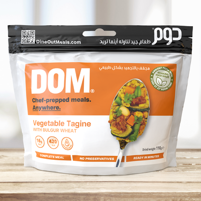 Dine Out Meals Vegetable Tagine with Bulgur Wheat - Shop  Backpacking Dinners at  Trekaline