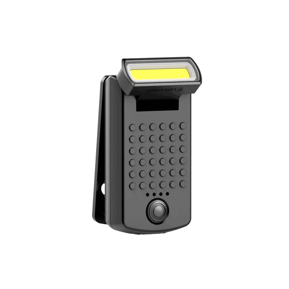 Ledlenser Worklight W1R Work magnet mount on metal surface close up