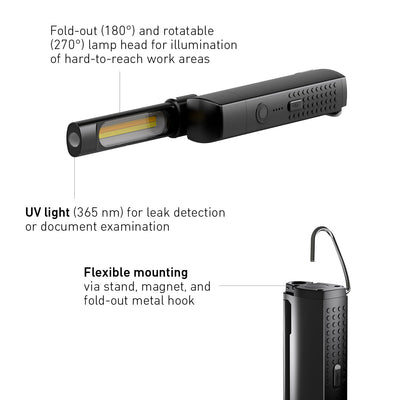 Ledlenser W7R Work Rechargeable UV Light - Shop  Flashlights at  Trekaline
