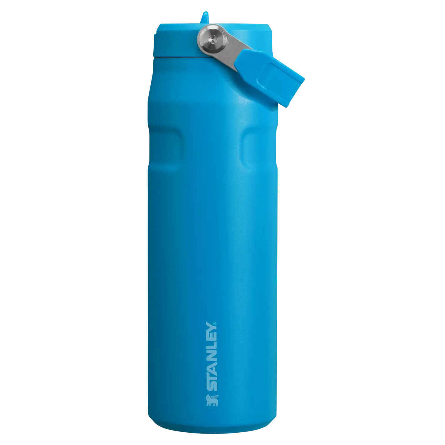Stanley IceFlow Bottle with Flip Straw Lid, 24 oz, blue, lightweight, AeroLight spun-steel, portable hydration.