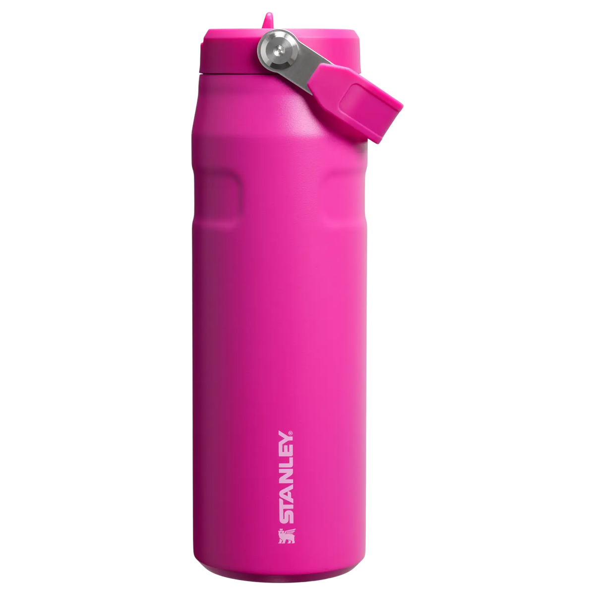 Stanley IceFlow Bottle with Flip Straw Lid, pink 24 oz, lightweight and keeps water ice-cold for hours