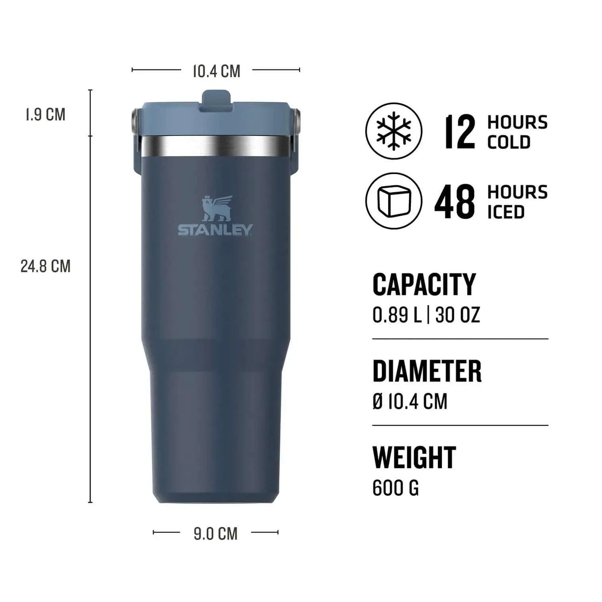 Stanley Classic IceFlow Flip Straw Tumbler - 30 oz / 890 ml