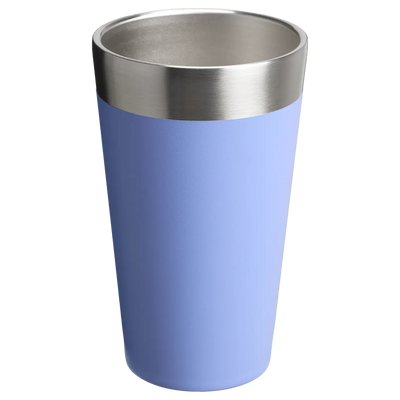 Blue Stanley Adventure Stacking Beer Pint Insulated Cup 16 oz durable outdoor drinkware stainless steel