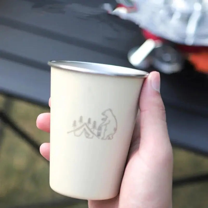 Stainless Steel Cup - 350 ml (4 Pack) - Shop  Camping Cups at  Trekaline
