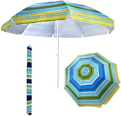 Procamp Large UV Beach Umbrella 2.4m - Shop  Umbrellas at  Trekaline