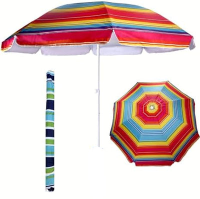 Procamp Large UV Beach Umbrella 2.4m - Shop  Umbrellas at  Trekaline